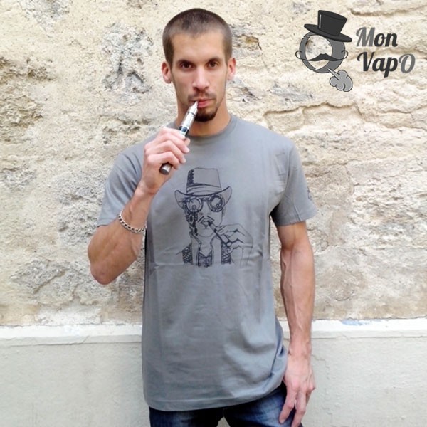 T-Shirt Vape - SteamVape - couleur gris