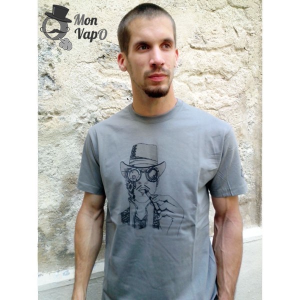 T-Shirt Vape - SteamVape - zoom gris