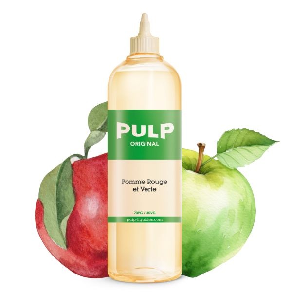 e-liquide Pomme Rouge et Verte - Pulp XXL goût fruité