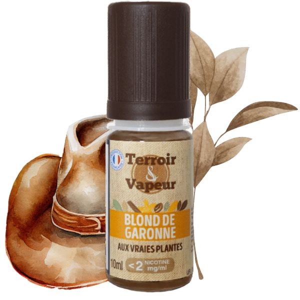 Liquide Blond de Garonne - Terroir & Vapeur Tabac macérat 10ml