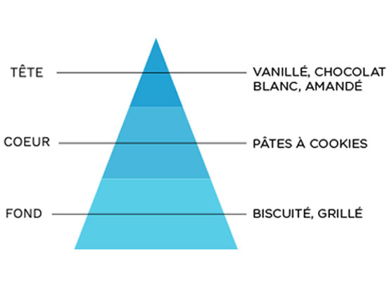 e-liquide sense insolite Captain Cookie pyramide olfactive
