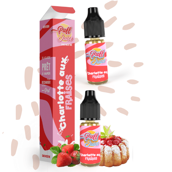 e-liquide puff juice charlotte aux fraises