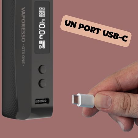 E-CIGARETTE BOX GTX ONE VAPORESSO USB-C
