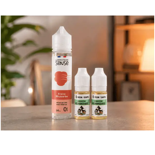 E-LIQUIDE SENSE FRAISE RHUBARBE PACK