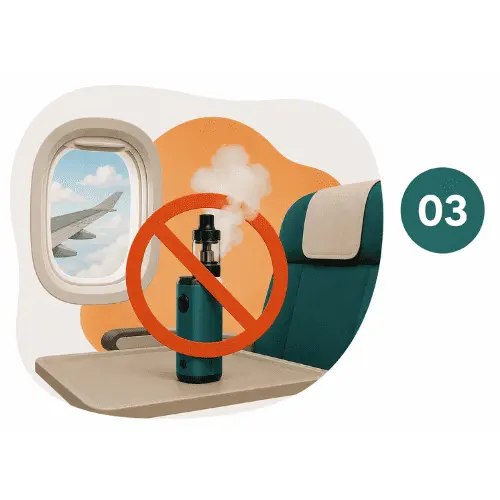 INTERDICTION VAPOTER EN AVION