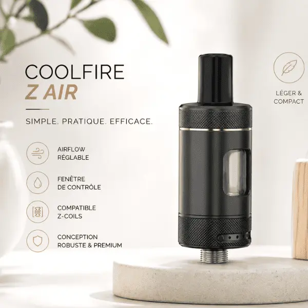clearomiseur coolfire z air innokin caractéristiques