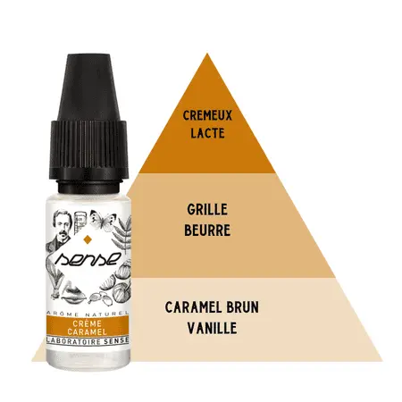 E-LIQUIDE-SENSE-CREME-CARAMEL-10ML-PYRAMIDE-SAVEUR E-LIQUIDE-SENSE-CREME-CARAMEL-10ML-PYRAMIDE-SAVEUR