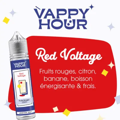 E-LIQUIDE LABORATOIRE SENSE VAPPY HOUR RED VOLTAGE SAVEUR