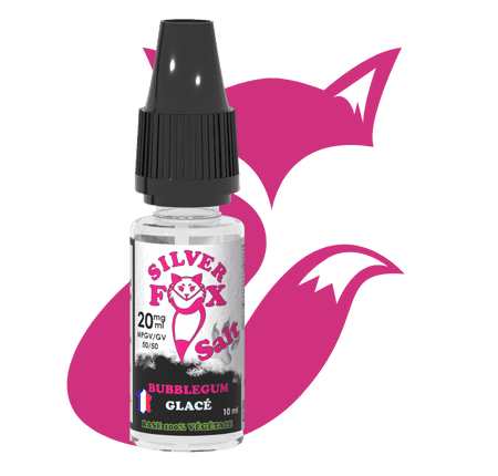 E-LIQUIDE BUBBLEGUM SILVER FOX SELS DE NICOTINE