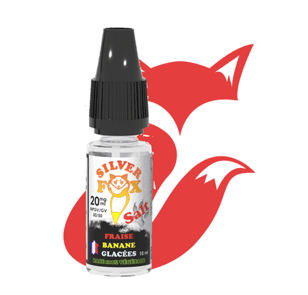 E-LIQUIDE FRAISE BANANE GLACEES SILVER FOX