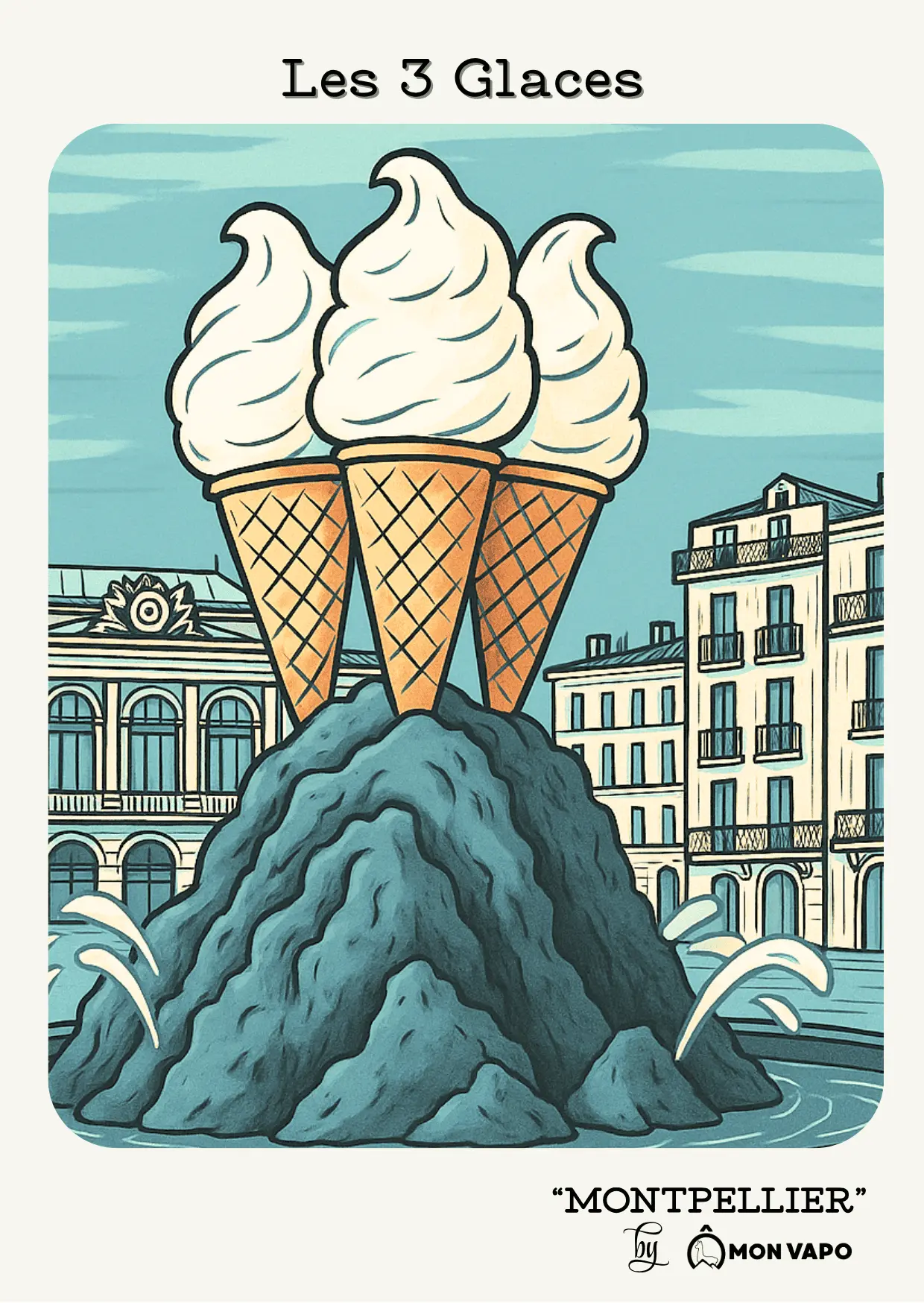 E-LIQUIDE MONTPELLIER 3 GLACES O MON VAPO