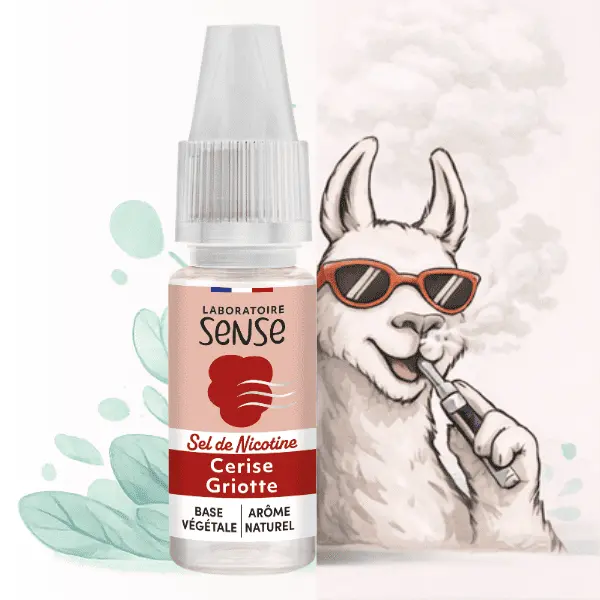 E-LIQUIDE SELS DE NICOTINE CERISE LABORATOIRE SENSE