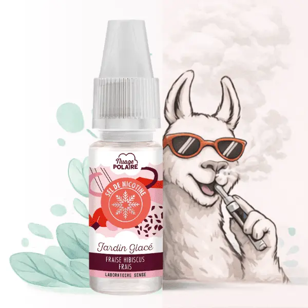 E-LIQUIDE JARDIN GLACE SELS DE NICOTINE SENSE NUAGE POLAIRE