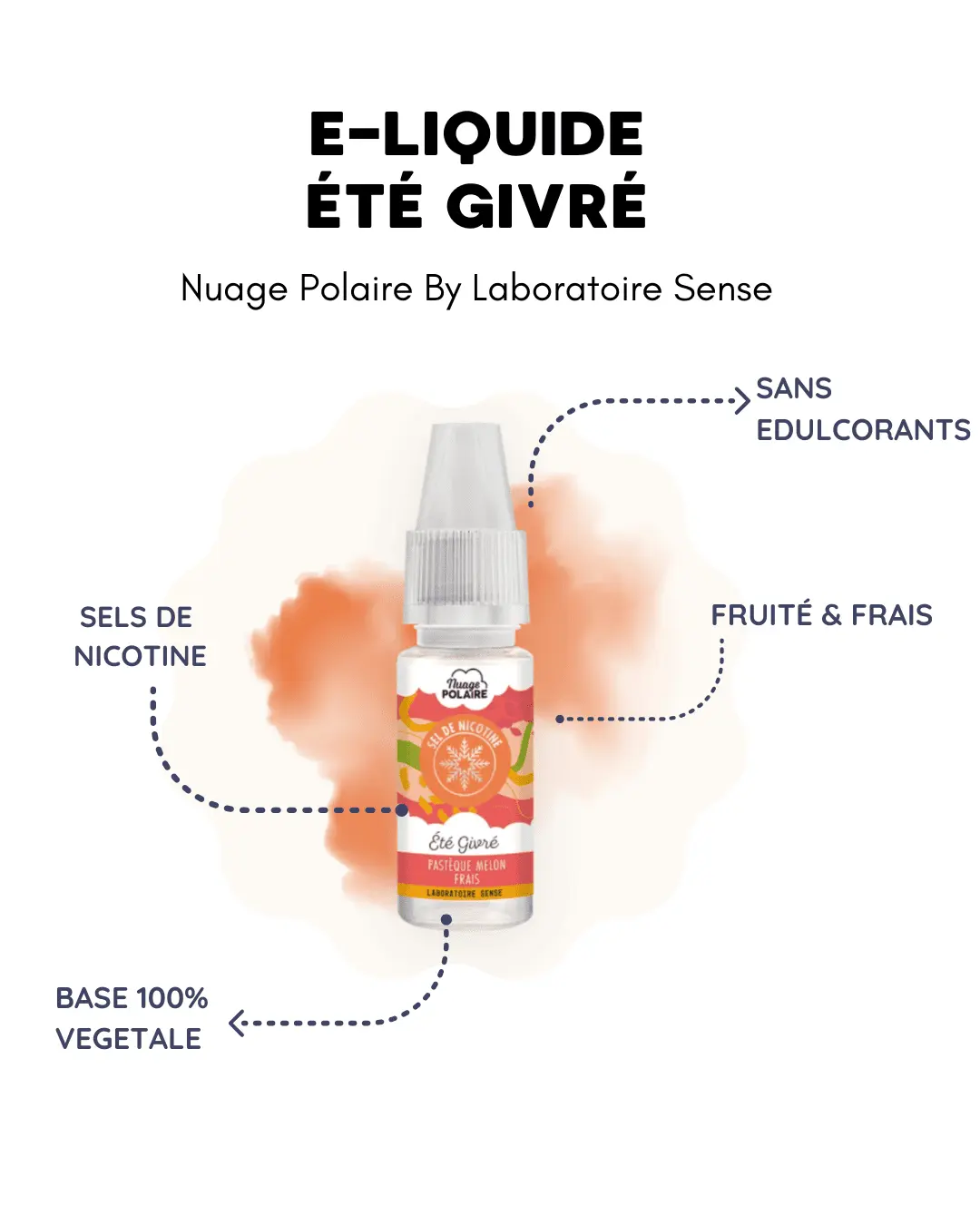 LIQUIDE NUAGE POLAIRE SELS NICOTINE SELS ETE GIVRE
