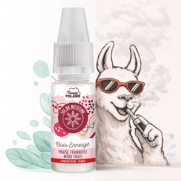 E-LIQUIDE BOIS ENNEIGE SELS DE NICOTINE SENSE NUAGE POLAIRE