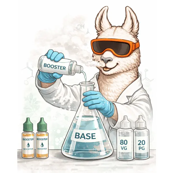 E-LIQUIDE 50ML GRAND FORMAT A BOOSTER MODE D'EMPLOI