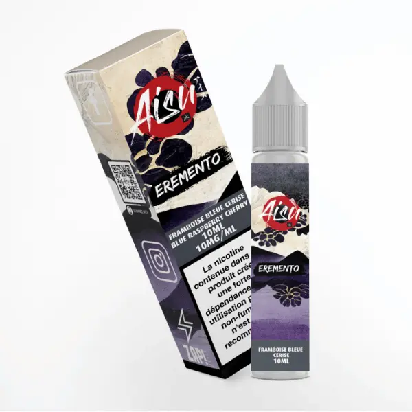 E-Liquide Aisu Framboise Bleue Cerise Sels de Nicotine - Eremento
