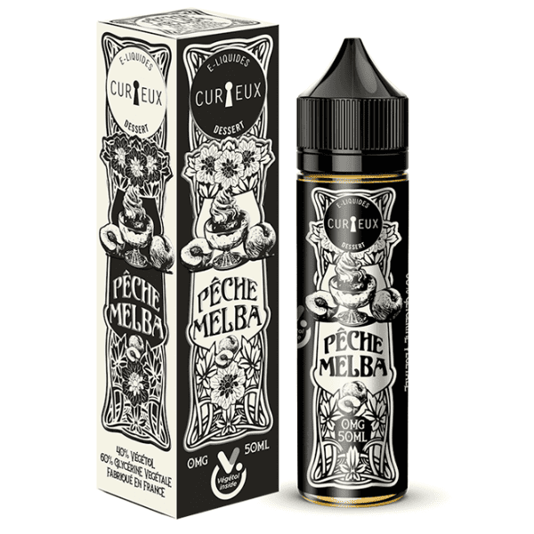 E-Liquide Pêche Melba 50ml - Curieux