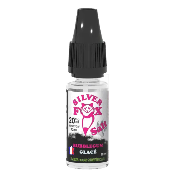 e-Liquide Silver Fox Bubble Gum Glacé Sels de Nicotine