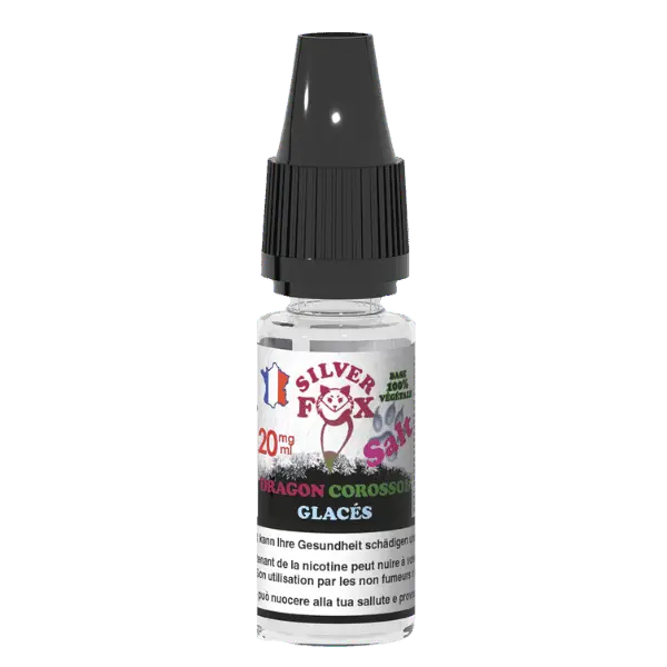 e-Liquide Silver Fox Dragon Corossol Glacé Sels de Nicotine