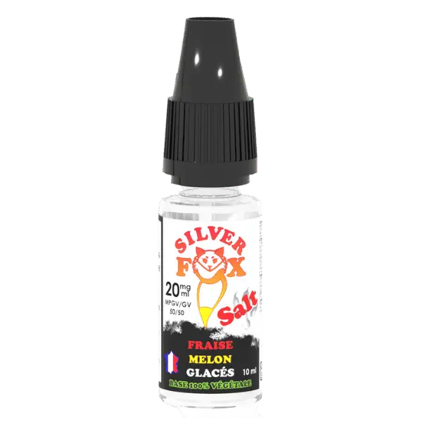 e-Liquide Fraise Melon Sels de Nicotine - Silver Fox