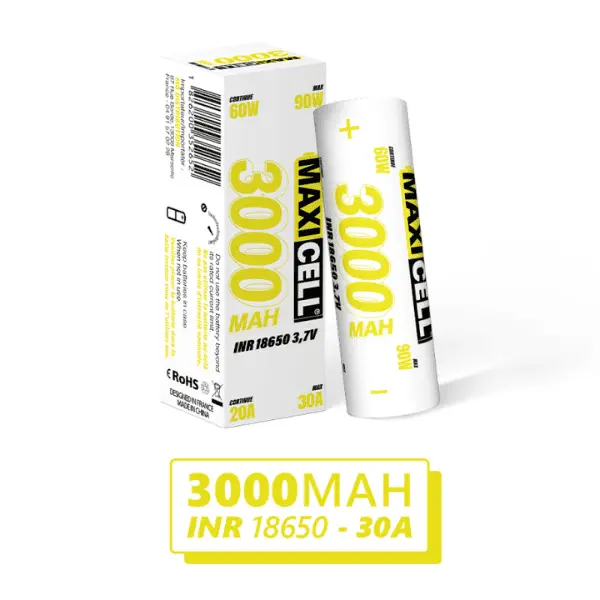 Accu 18650 MaxiCell 3000 mAh 60W Max - MPV