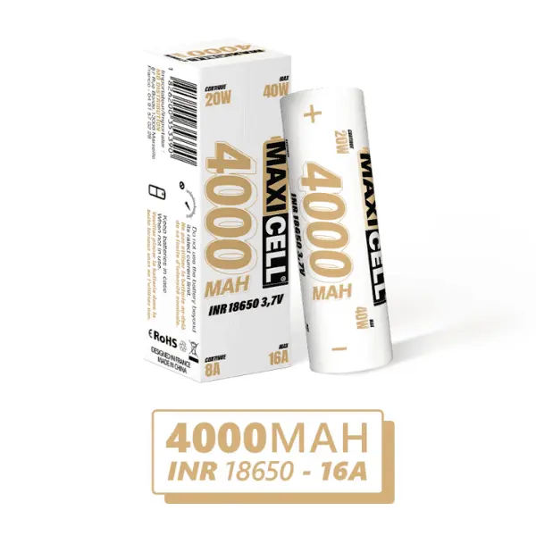 Accu 18650 MaxiCell 4000 mAh 40W Max - MPV 