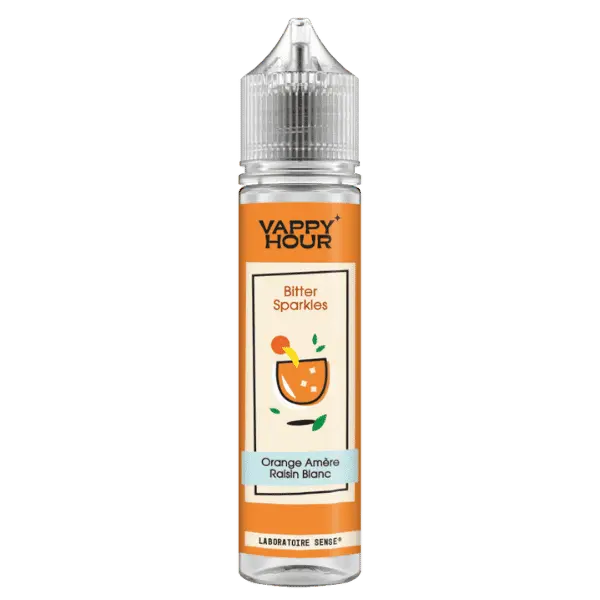 E-Liquide BITTER SPARKLES 50ml - Vappy Hour - Laboratoire SENSE DLUO Courte ou Dépassée