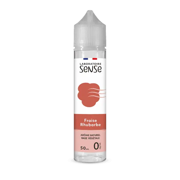 E-Liquide Fraise Rhubarbe 50ML - Laboratoire Sense