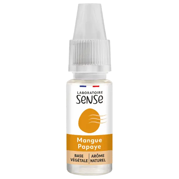 E-Liquide Mangue Papaye - Laboratoire SENSE DDM courte ou dépassée
