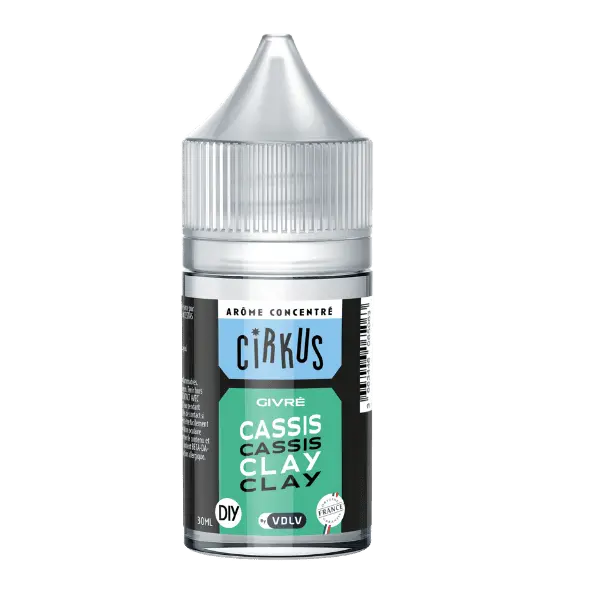 DIY Cassis Clay - Arôme Concentré 30 ml - Cirkus VDLV DDM courte ou dépassée
