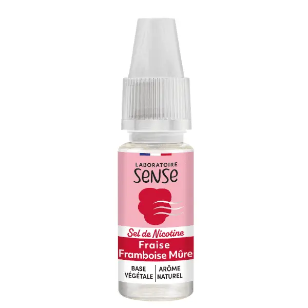 E-Liquide Fraise Framboise Mûre - Sels de Nicotine - Laboratoire SENSE