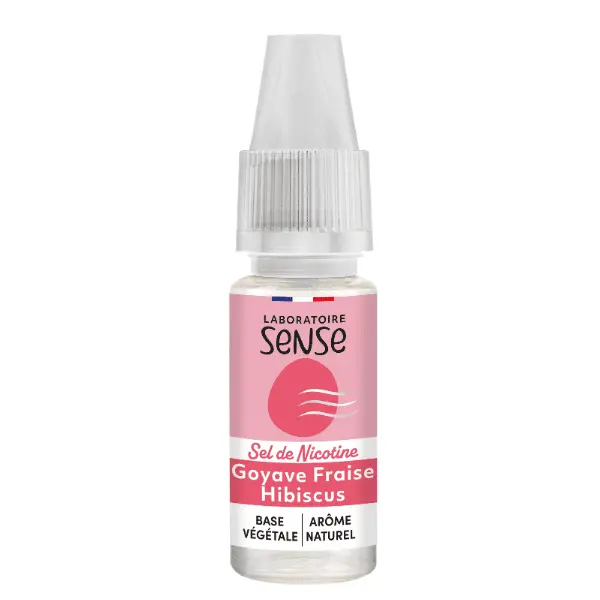 E-Liquide Goyave Fraise Hibiscus - Sels de Nicotine - Laboratoire SENSE