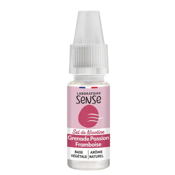 E-Liquide Grenade Passion Framboise - Sels de Nicotine - Laboratoire SENSE