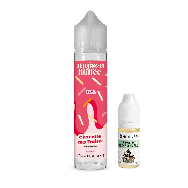 E-Liquide Charlotte aux Fraises - Maison Fluffée Laboratoire Sense