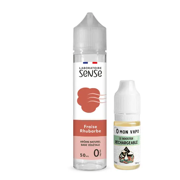 E-Liquide Fraise Rhubarbe 50ML - Laboratoire Sense