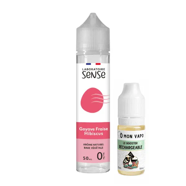 E-Liquide Goyave Fraise Hibiscus 50ml - Laboratoire SENSE