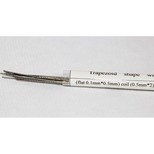 [RBA-BOBINE-TRAPEZOID-COIL] Trapezoid Wire - Flat Clapton + Kanthal Rib