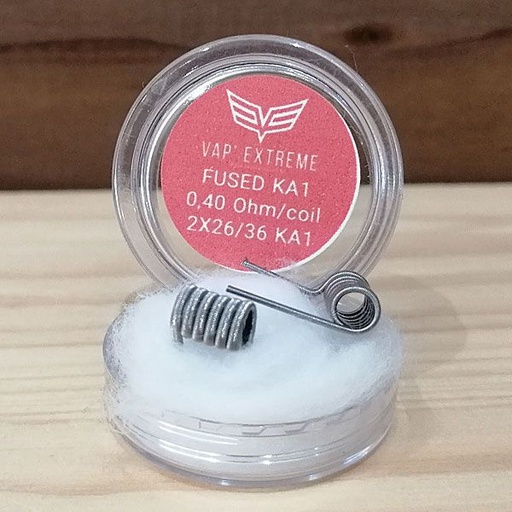 [RBA-RPM-VAPXTRM-2-FUSED-CLAPTON-KA1] Pack 2 Coils Fused Clapton Kanthal - Vap'Extreme