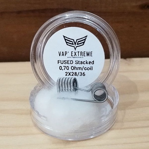 [RBA-RPM-VAPXTRM-2-FUSED-STACKED-KA1] Pack 2 Coils Fused Stacked Kanthal - Vap'Extreme