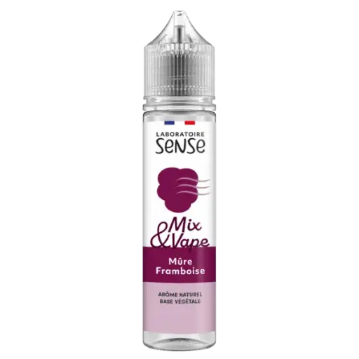 E-Liquide Mûre Framboise 60ml - Mix & Vape - Laboratoire SENSE