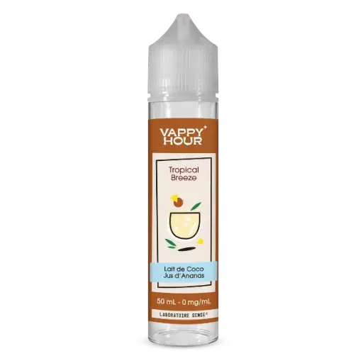 [EL-SENSE-VAPPY-HOUR-TROPICAL-BREEZE-50ML] E-liquide Tropical Breeze 50ml - Vappy Hour - Laboratoire Sense