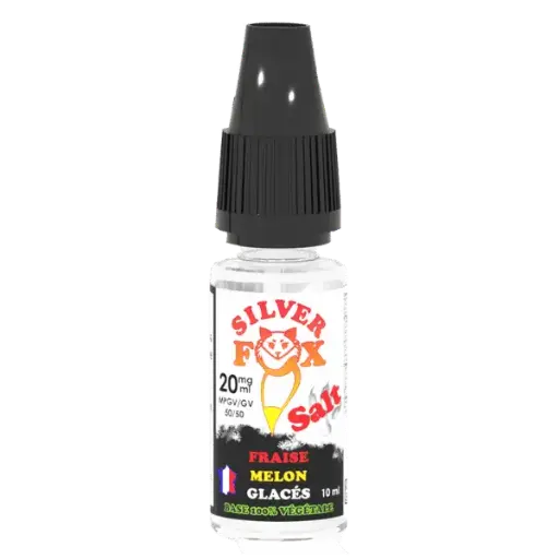 e-Liquide Silver Fox Fraise Melon Sels de Nicotine