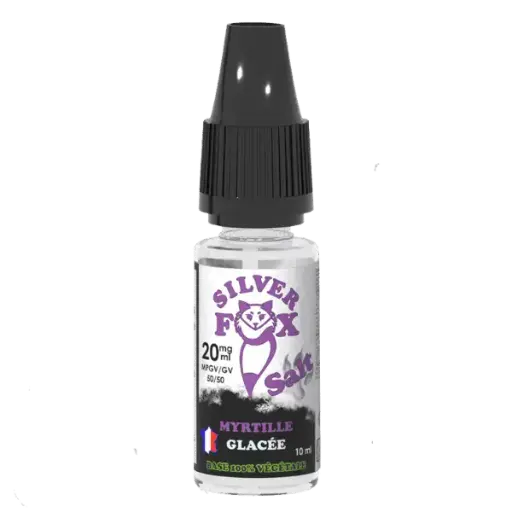 e-Liquide Silver Fox Myrtilles Sels de Nicotine