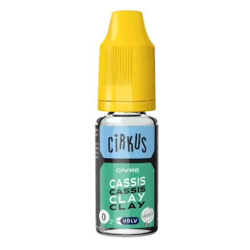E-Liquide Cassis Clay - Cirkus VDLV DDM courte ou dépassée