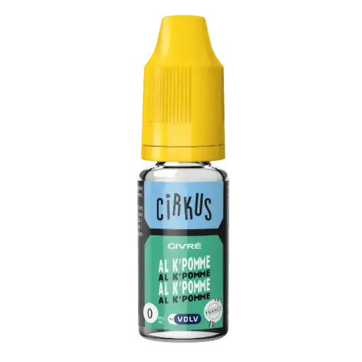 E-Liquide AL K Pomme - Cirkus VDLV DDM courte ou dépassée