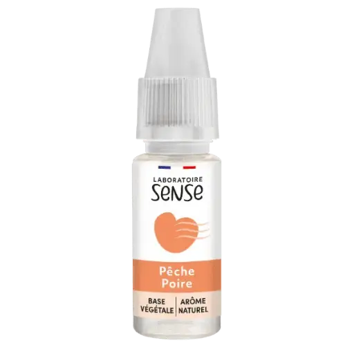 E-Liquide Pêche Poire - Laboratoire SENSE DDM courte ou dépassée