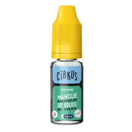 E-Liquide Mangue de Soleil - Cirkus VDLV DDM courte ou dépassée