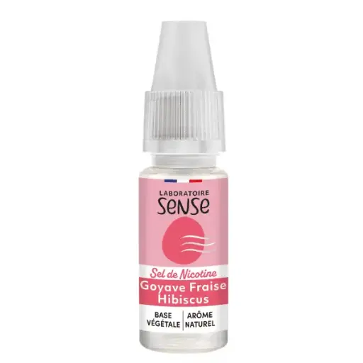 E-Liquide Goyave Fraise Hibiscus - Sels de Nicotine - Laboratoire SENSE