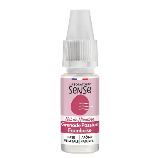 E-Liquide Grenade Passion Framboise - Sels de Nicotine - Laboratoire SENSE
